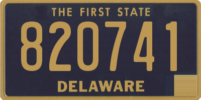 DE license plate 820741