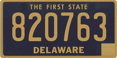 DE license plate 820763