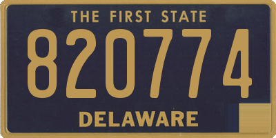 DE license plate 820774