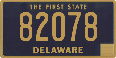 DE license plate 82078
