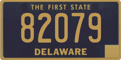 DE license plate 82079