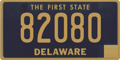 DE license plate 82080