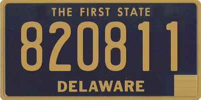 DE license plate 820811