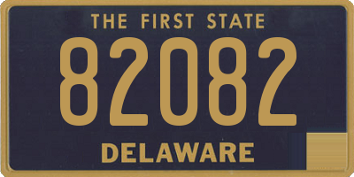 DE license plate 82082