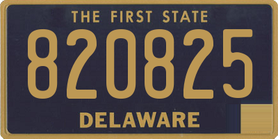 DE license plate 820825