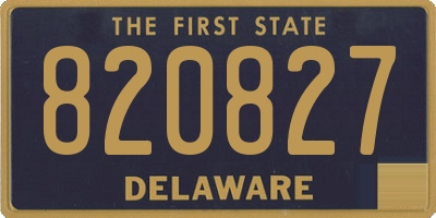 DE license plate 820827