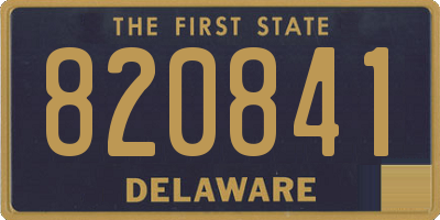 DE license plate 820841