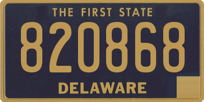 DE license plate 820868