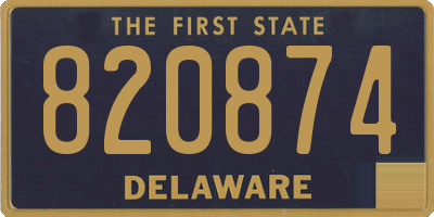 DE license plate 820874