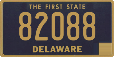 DE license plate 82088