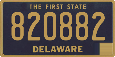 DE license plate 820882