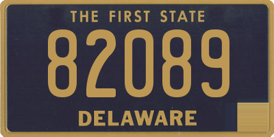 DE license plate 82089