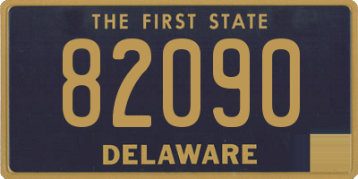 DE license plate 82090