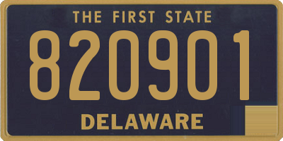 DE license plate 820901
