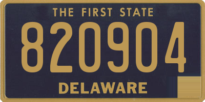 DE license plate 820904