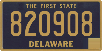 DE license plate 820908