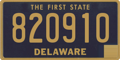 DE license plate 820910