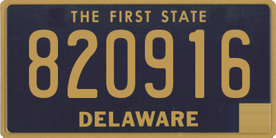 DE license plate 820916
