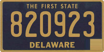 DE license plate 820923