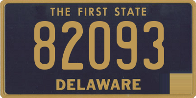 DE license plate 82093