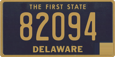 DE license plate 82094