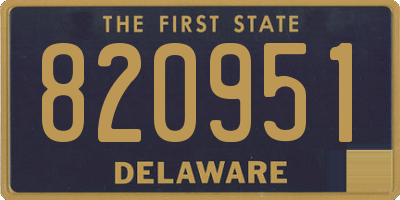 DE license plate 820951