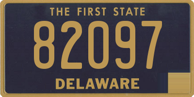 DE license plate 82097