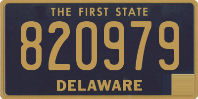 DE license plate 820979