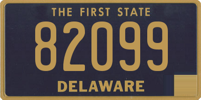 DE license plate 82099