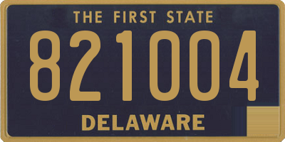 DE license plate 821004