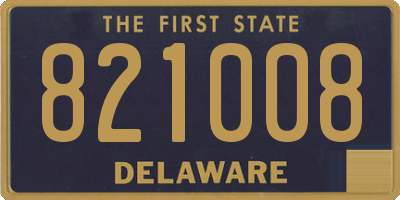 DE license plate 821008
