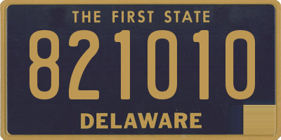 DE license plate 821010