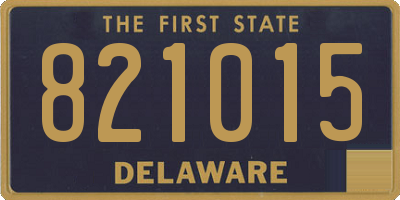 DE license plate 821015