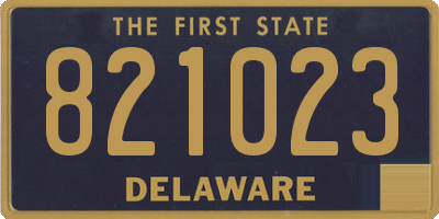 DE license plate 821023