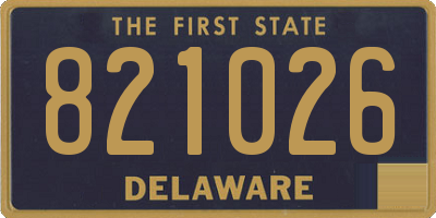 DE license plate 821026