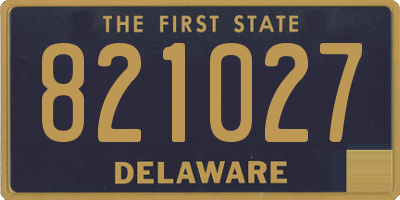 DE license plate 821027