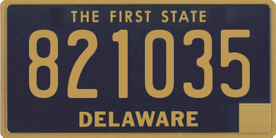 DE license plate 821035