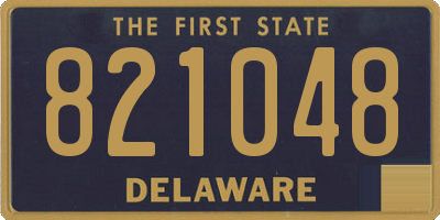 DE license plate 821048