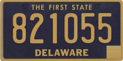 DE license plate 821055