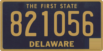 DE license plate 821056