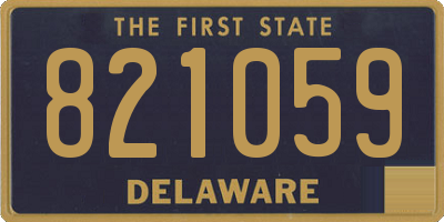 DE license plate 821059