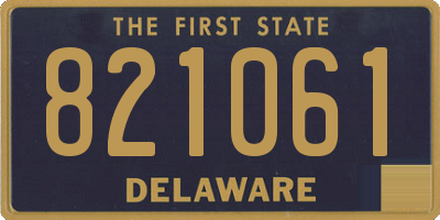 DE license plate 821061
