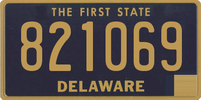 DE license plate 821069