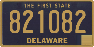 DE license plate 821082