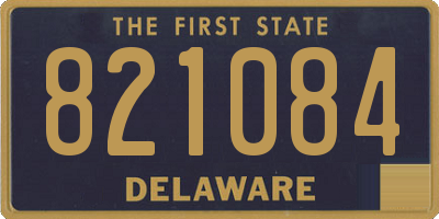 DE license plate 821084