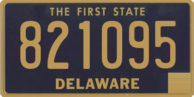 DE license plate 821095