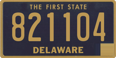 DE license plate 821104