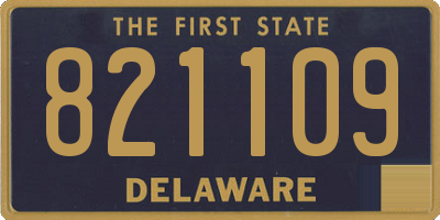 DE license plate 821109