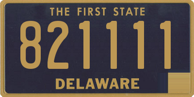 DE license plate 821111