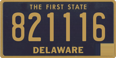DE license plate 821116